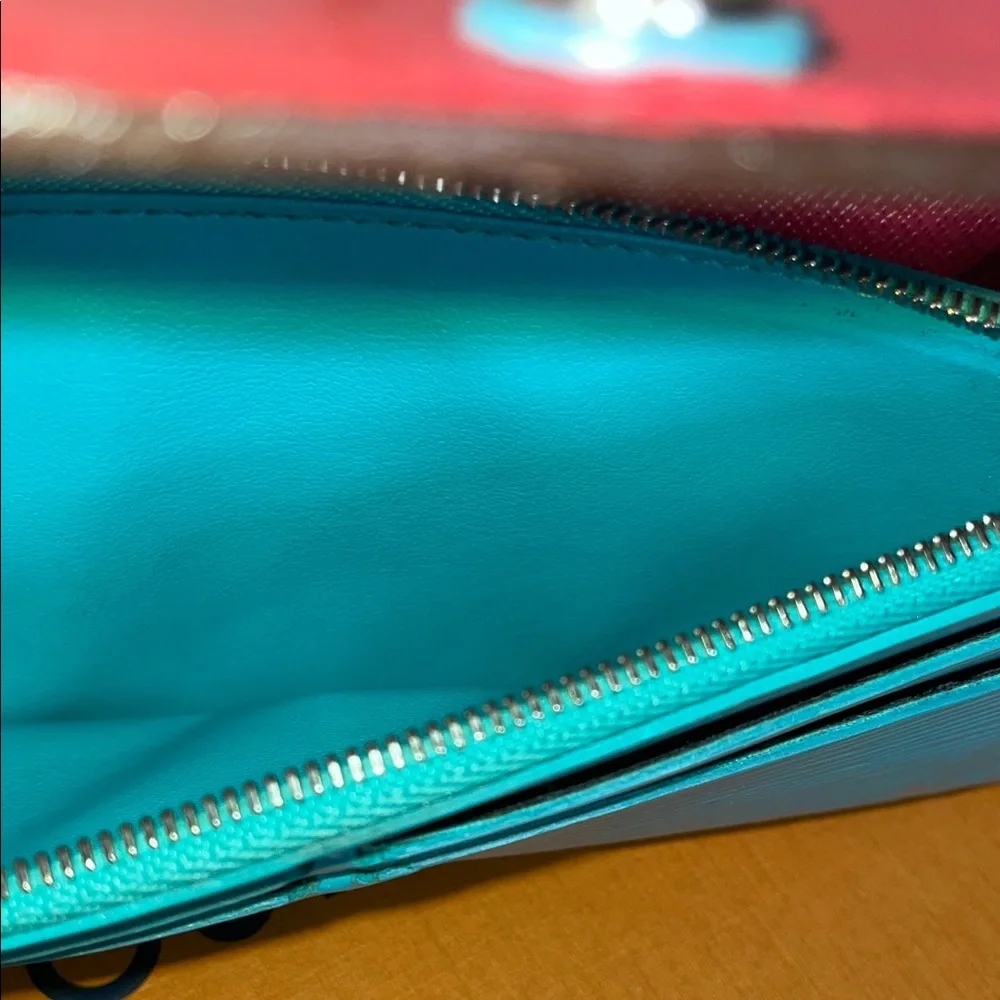 Louis Vuitton Vibrant Red and Blue Wallet 4th of July colors